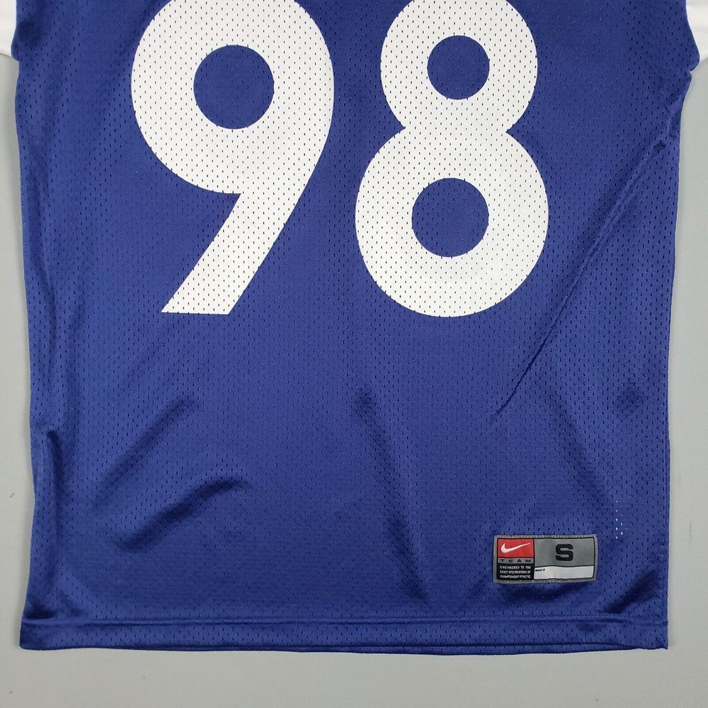 Vintage Nike Indianapolis Colts Jersey Men Size Small Blue Mathis #98 3/4 Sleeve - Picture 4 of 15